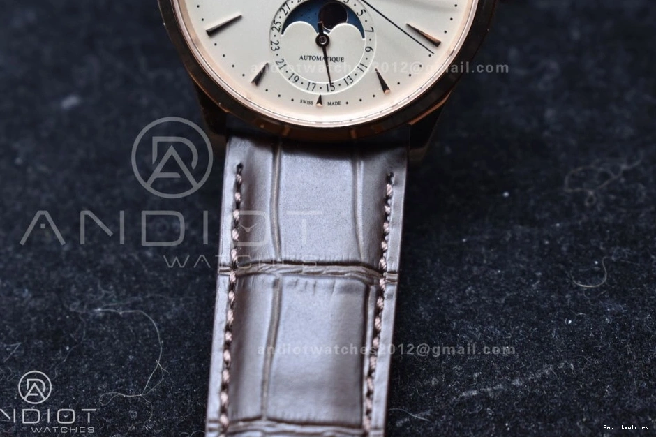 Brown SA925 Strap FreshLook Thin Edition Master on 908 Moon RG 1:1 White Ultra Super APSF Clone Dial Leather Best 0318